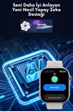 WEARFİT S10 PRO MAX 7 KORDONLU  Akıllı Kol Saati Smart Watch MİNİLED Ekran (ROSE GOLD) 45mm