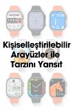 WEARFİT S10 ULTRA 2 7 KORDONLU  Akıllı Kol Saati Smart Watch MİNİLED Ekran (SİYAH) 49mm