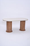 Bohem Traverten Boyalı HighGloss MDF Yemek Masası 90*170