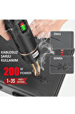 200 Watt 5000 Mah Batarya Desteği Şarjlı Tampon Plastik Parça Tamir Kaynak Makinesi 600 Uç