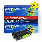 TN-3617XL / Brother HL-L6415DN Çipli Muadil Toner - 2'li Avantaj Paket