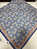 Silk Home Soft Pamuk Eşarp Mavi Gri Bej Turuncu