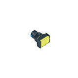 16mm Kalıcılı Butonlar 1NO/1NC 5P LED VOLTAJI 10V~24V ve 220V DİKDÖRTGEN SARI