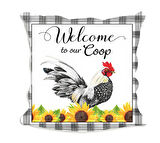 Country Farm Ayçiçekleri Home Serisi No : 4 Yastık & Kırlent & Kırlent Kılıfı 