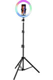 26CM Rgb Ring Light LED Işık 2.1 mt Tripod