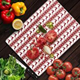 Decovetro Cam Kesme Tahtası Kırmızı Geyik Desenli 30x40 Cm
