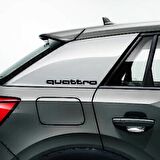 Qu attro Yan Arka Çamurluk Yazısı 2 adet