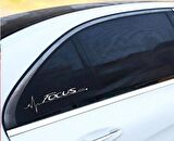 Focus Nabız Kalp atışı sticker 2 adet kelebek cam