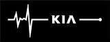 K ia Nabız Kalp atışı sticker 2 adet kelebek cam