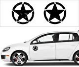 Off Road US ARMY Star Sticker seti 2 adet Asker