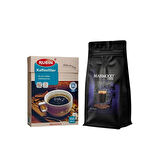 Rubin Küçük Boy Kahve Filtresi Naturel Kağıt 2 Numara 100 adet ve Mahmood Coffee Filtre Kahve 250 Gr Set