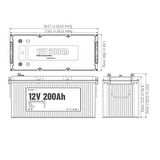 Pylontech 12 Volt 200 Amper Lityum Akü 4000 Cycle Bluetooth Haberleşmeli