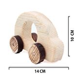 Ahşap Oyuncak Tekerlekli Araba Model-5
