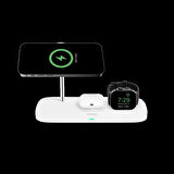 ttec AirCharger Trio Up MagSafe Uyumlu 3ü 1 Arada iPhone + Apple Watch + AirPods Kablosuz Şarj Standı