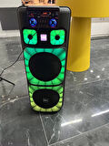 NDR Dev Bluetooth Hoparlör Dev Kareoke Ses Sistemi 2 Mikrofonlu 5000W