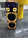 NDR Dev Bluetooth Hoparlör Dev Kareoke Ses Sistemi 2 Mikrofonlu 5000W