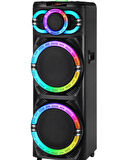 NDR-2270 Çift 12 İnç Woofer Kablosuz Karaoke Hoparlör Mikrofonlu Sahne Taşınabilir Dev Ses Bombası