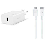 TTEC 2SCP01B SmartCharger 20W PD Seyahat Hızlı Şarj Cihazı Beyaz Set