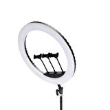 Lopard 52cm Işıklı 3lü Telefon Tutucu Ring Light — Uzaktan Kumandalı, Ayarlanabilir Işık, 360°