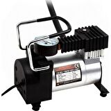 Metal Gövdeli Gri Mini Oto Araç Hava Kompresörü 12V