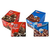 Eti Çikolata Sütlü Kare 60 gr 10 lu + Fındıklı Kare 60 gr 10 lu