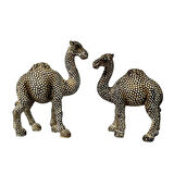 Uretti - Okay 5711 1260 Yaldızlı Develer Dekoratif İkili Set Biblo