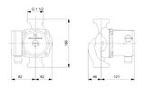 Grundfos UPS 25-80 N 180 Paslanmaz Gövdeli Dişli Sirkülasyon Pompası