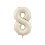 8 Rakam Krem Folyo Balon 80 cm