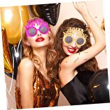 Parti Gözlük Happy New Year Gold