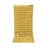 Metalize Gold PötiKare Desenli Arka Fon Süs 100x200 cm