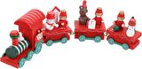 Ahşap Yılbaşı Treni 21 cm