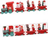 Ahşap Yılbaşı Treni 21 cm