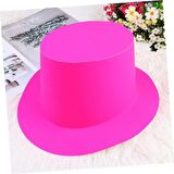 Pembe Makaron Renkli Lazer Şapka 28x15 cm