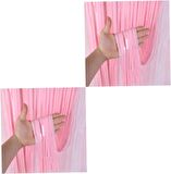 Makaron  Pembe Arka Fon Süs 100x200 cm