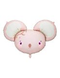 Pembe Fare Folyo Balon 68x59 cm