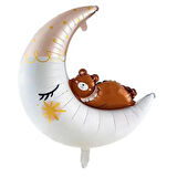 Ayılı Ay Folyo Balon 86x76 cm