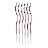 Pembe Burgulu Mum 6 lı 12 cm