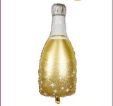 Gold Şampanya Şişesi Folyo Balon 100x49 cm