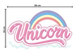 Unicorn Temalı Ayaklı Pano Seti Kişiye Özel