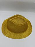 Gold Simli Kovboy Şapkası 30x25 cm
