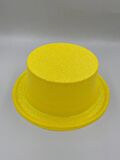 Sarı Renkli Lazer Olval Simli Şapka 30x10 cm