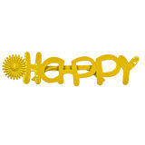Parti Gözlük Çiçekli Happy Sarı
