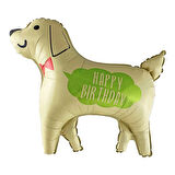 Happy Bırthday Baskılı Köpek Folyo Balon 76x70 cm