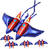 Roket Kanatlı Folyo Balon 106x57 cm