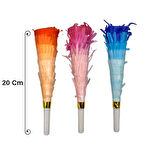 Makaron Renkli Püsküllü Vuvuzela Kaynana Dili 3 lü 20 cm