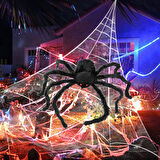 Halloween Örümcek Figür 30 cm Siyah