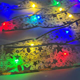 Işıklı Led Kurdale Rengarenk Model Model 10 Işık 2 Metre Pilli