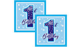 1 Yaş Fırst Bırthday Stars Boy Peçete 16 lı