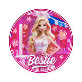 Bestie Temalı Karton Tabak Bardak 8 li