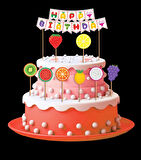 Meyve Temalı Özel Kesim Pasta Dekor Süsü 9 Parça